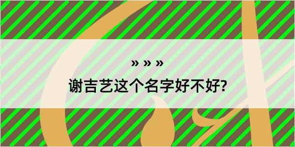 谢吉艺这个名字好不好?